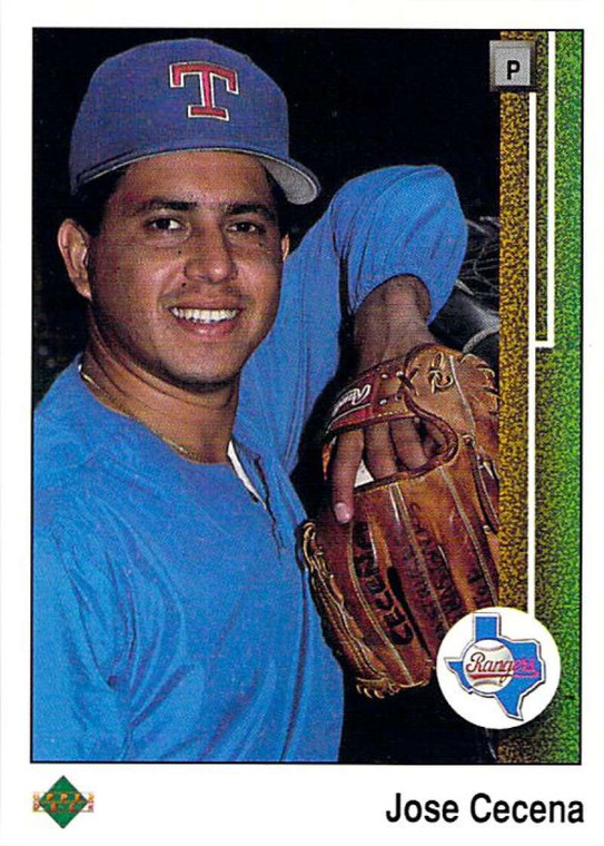 1989 Upper Deck #560 Jose Cecena VG RC Rookie Texas Rangers 