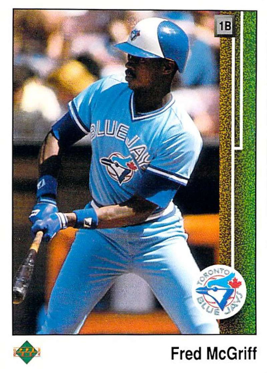 1989 Upper Deck #572 Fred McGriff VG Toronto Blue Jays 