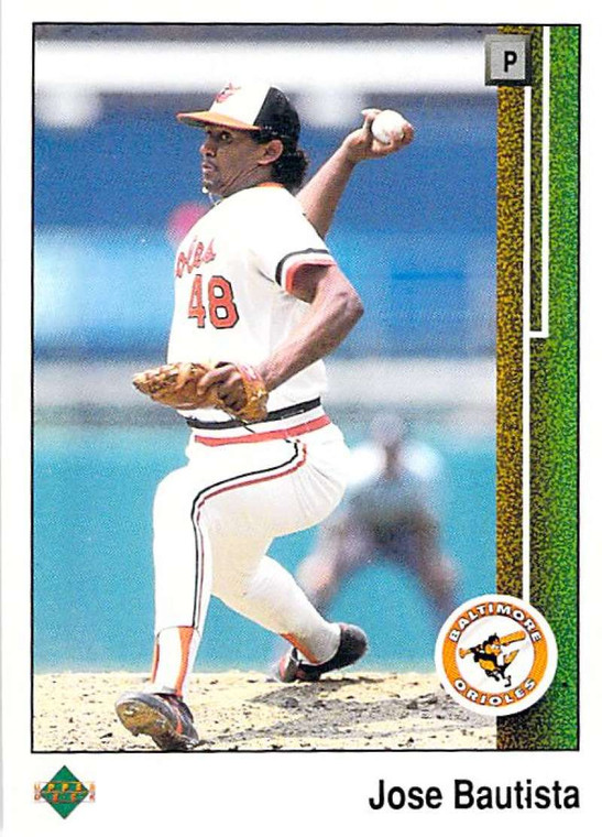 1989 Upper Deck #574 Jose Bautista VG RC Rookie Baltimore Orioles 