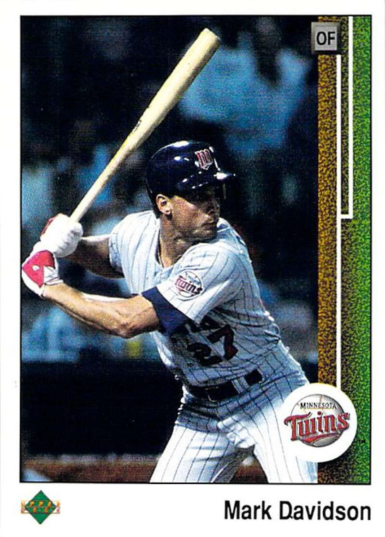 1989 Upper Deck #577 Mark Davidson VG Minnesota Twins 