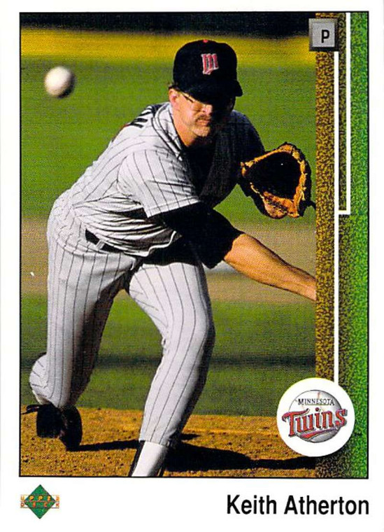 1989 Upper Deck #599 Keith Atherton VG Minnesota Twins 