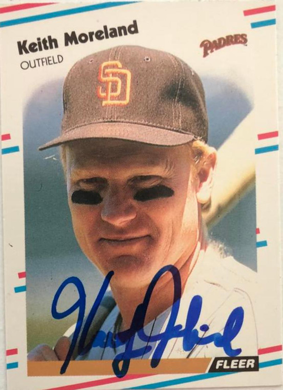 Keith Moreland Autographed 1988 Fleer Update #U-124