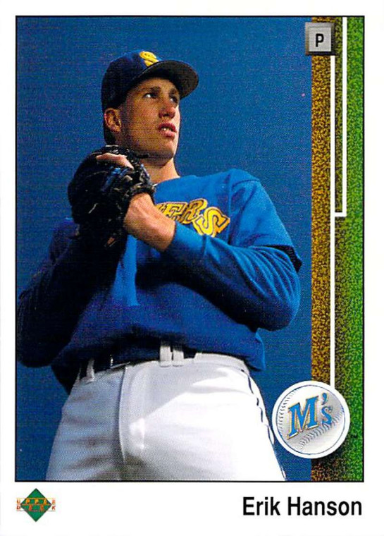 1989 Upper Deck #766 Erik Hanson VG RC Rookie Seattle Mariners 
