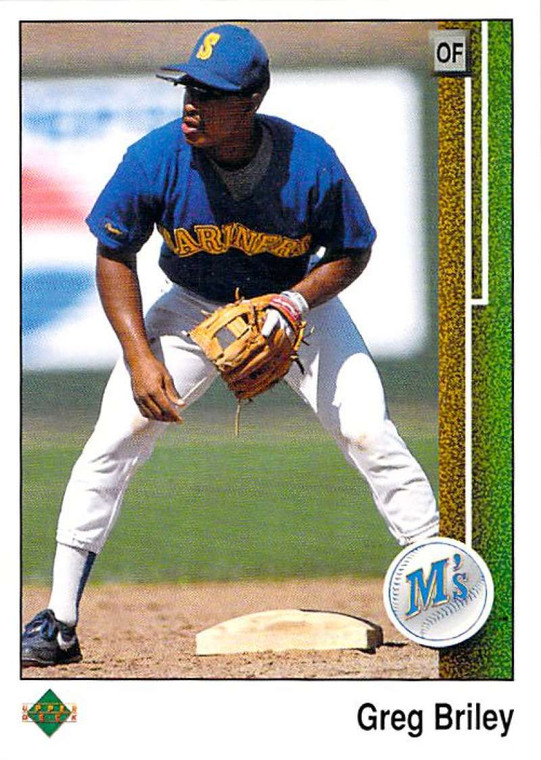 1989 Upper Deck #770 Greg Briley VG RC Rookie Seattle Mariners 