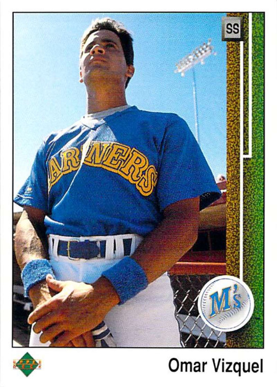 1989 Upper Deck #787 Omar Vizquel VG RC Rookie Seattle Mariners 