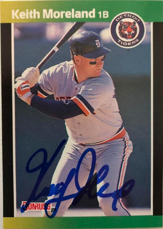 Keith Moreland Autographed 1989 Donruss Baseball's Best #203