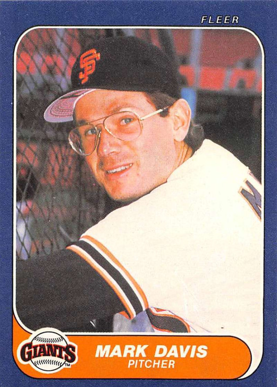 1986 Fleer #537 Mark Davis VG San Francisco Giants 