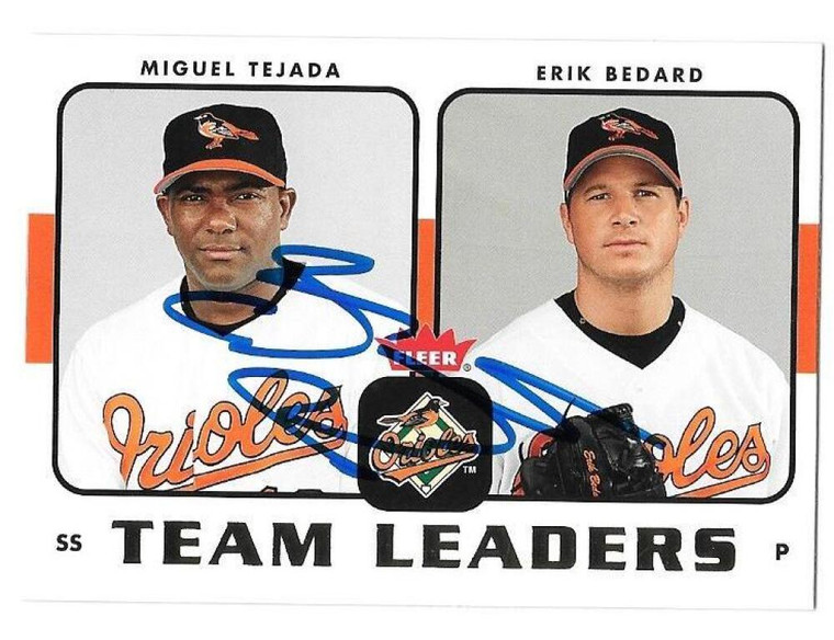 Erik Bedard Autographed 2006 Fleer Team Leaders #TL-3