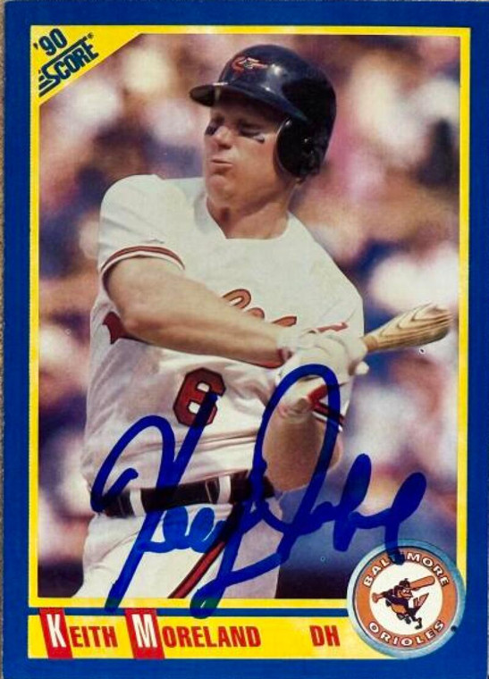 Keith Moreland Autographed 1990 Score #444