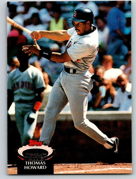 1992 Stadium Club #401 Thomas Howard VG San Diego Padres 