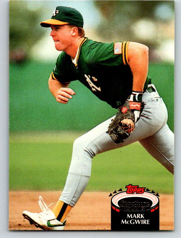 1992 Stadium Club #475 Mark McGwire VG Oakland Athletics 