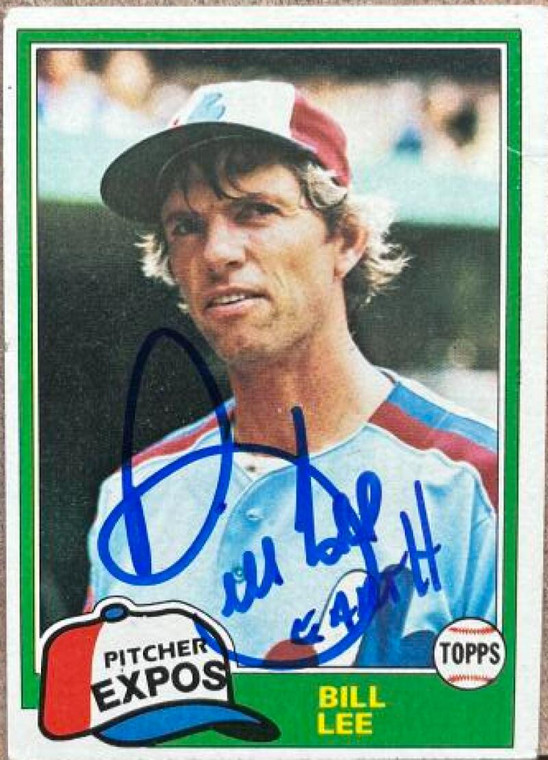 Bill Lee Autographed 1981 Topps #633