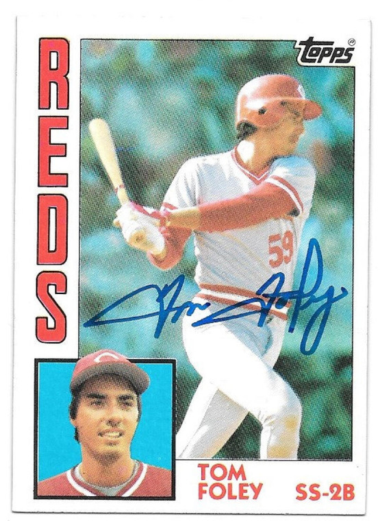 Tom Foley Autographed 1984 Topps #632 Rookie Card