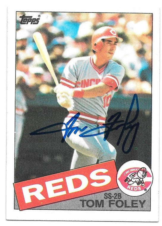 Tom Foley Autographed 1985 Topps #107