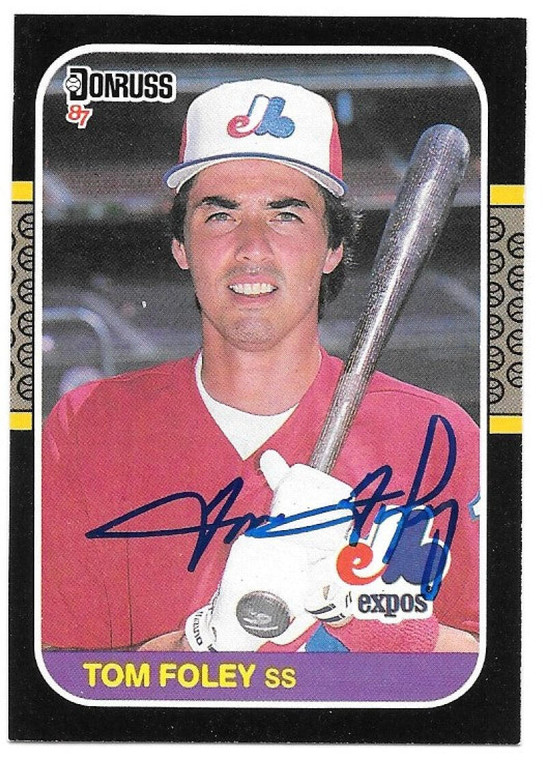 Tom Foley Autographed 1987 Donruss #504