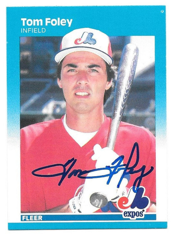 Tom Foley Autographed 1987 Fleer #318