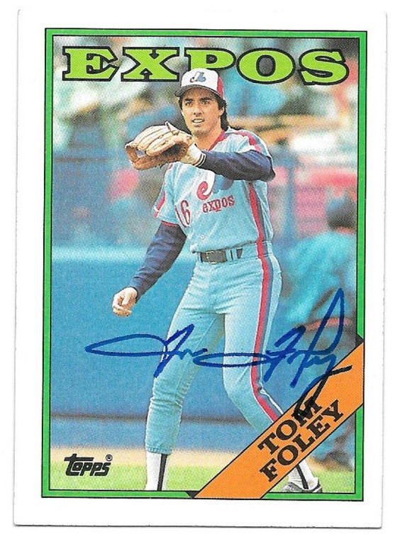 Tom Foley Autographed 1988 Topps #251
