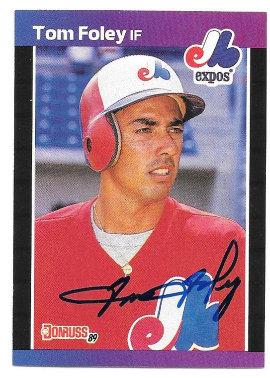 Tom Foley Autographed 1989 Donruss #342