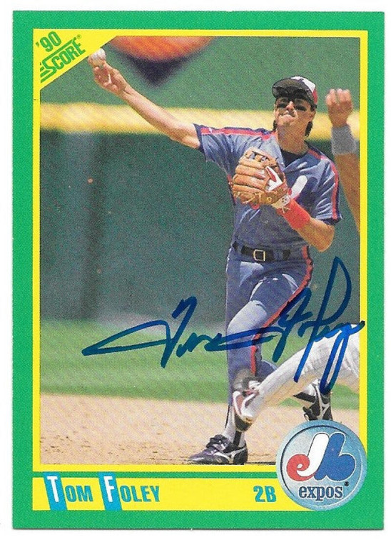 Tom Foley Autographed 1990 Score #32