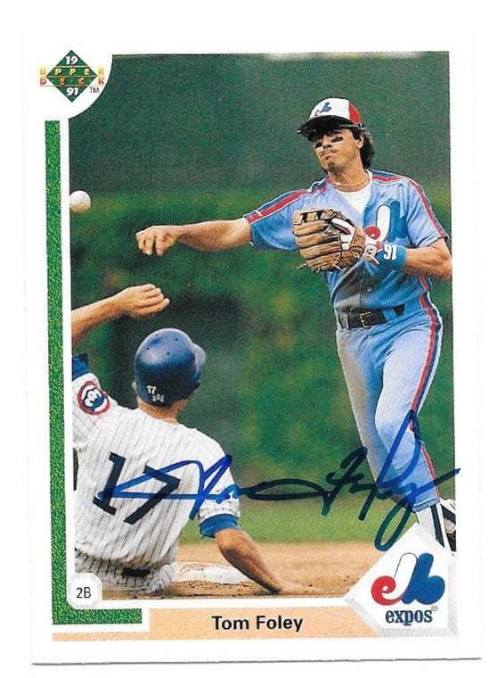Tom Foley Autographed 1991 Upper Deck #381