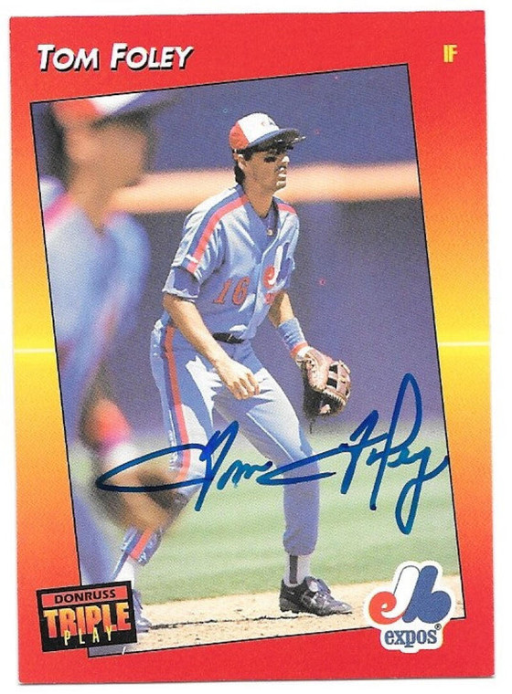 Tom Foley Autographed 1992 Triple Play #2