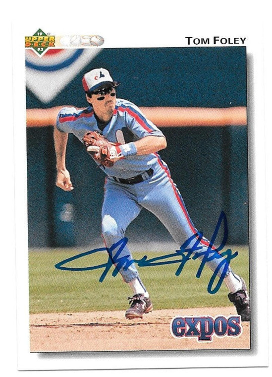 Tom Foley Autographed 1992 Upper Deck #492