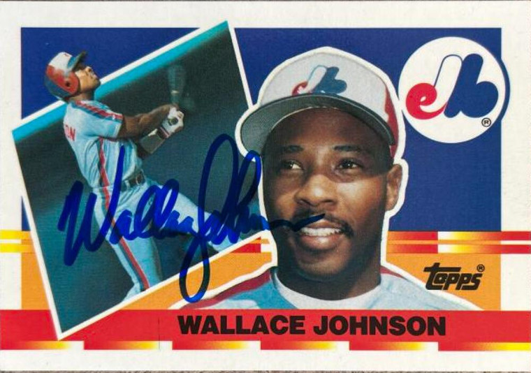 Wallace Johnson Autographed 1990 Topps Big #46