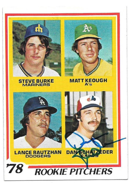 Dan Schatzeder Autographed 1978 Topps #709 Rookie Card