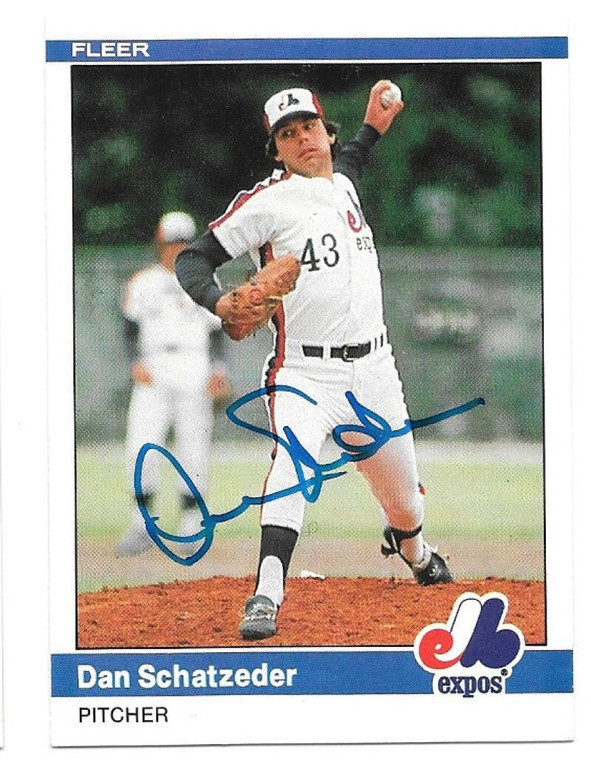 Dan Schatzeder Autographed 1984 Fleer #286