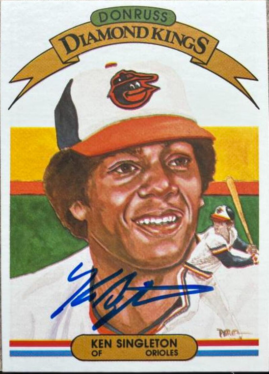 Ken Singleton Autographed 1982 Donruss #24 Diamond Kings