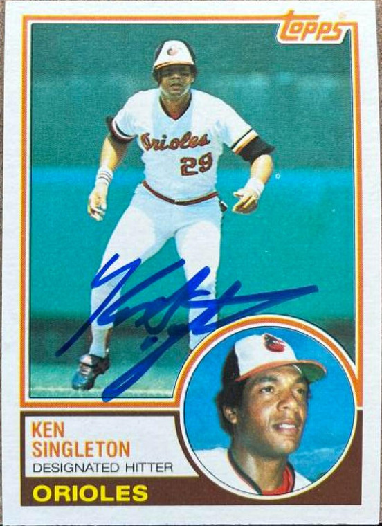 Ken Singleton Autographed 1983 Topps #85