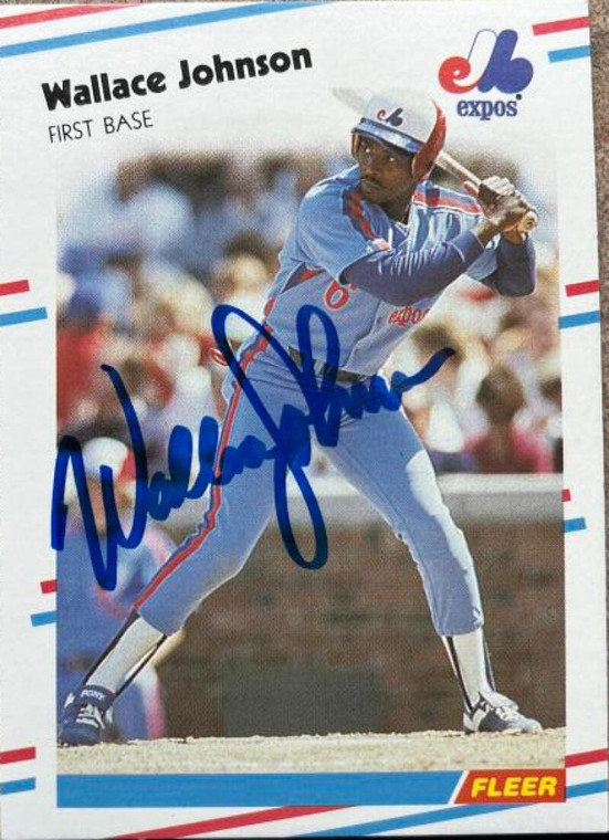 Wallace Johnson Autographed 1988 Fleer #186