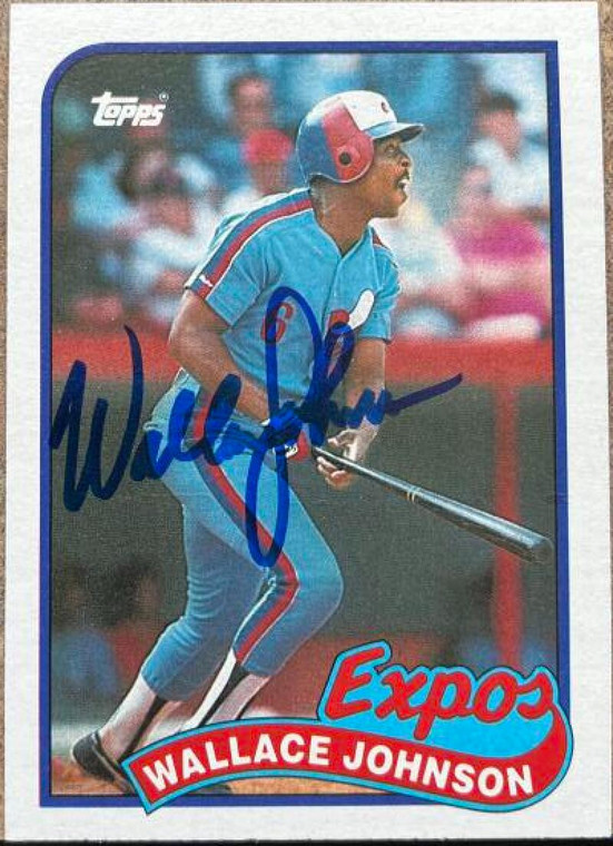 Wallace Johnson Autographed 1989 Topps #138