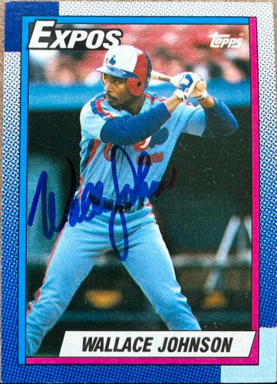 Wallace Johnson Autographed 1990 Topps #318