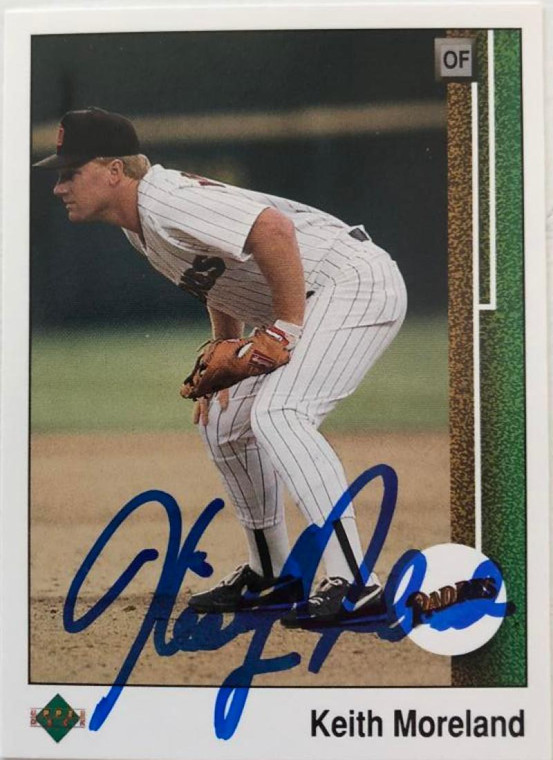 SOLD 5378 Keith Moreland Autographed 1989 Upper Deck #361