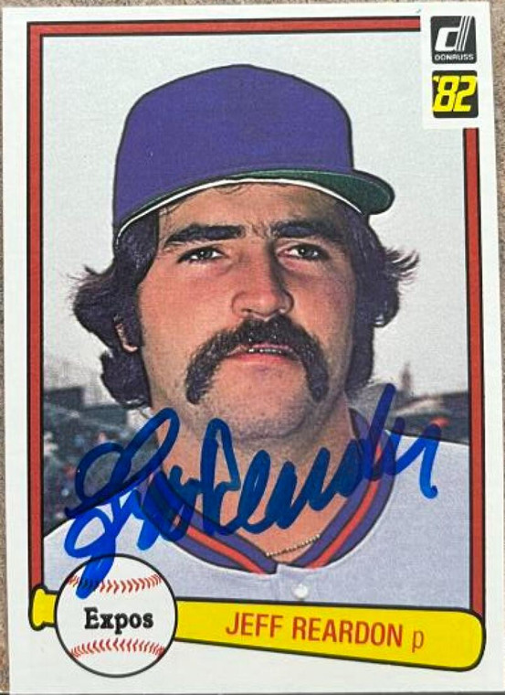 Jeff Reardon Autographed 1982 Donruss #547 Montreal Expos Card