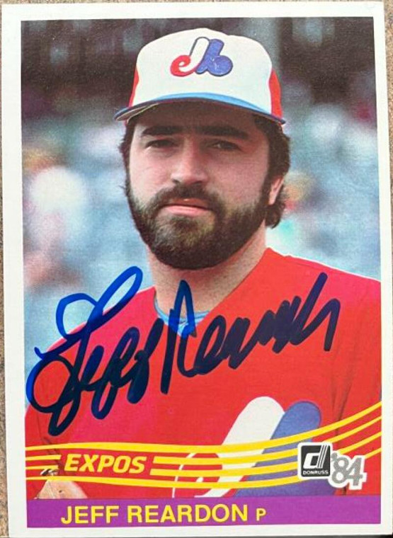 Jeff Reardon Autographed 1984 Donruss #279