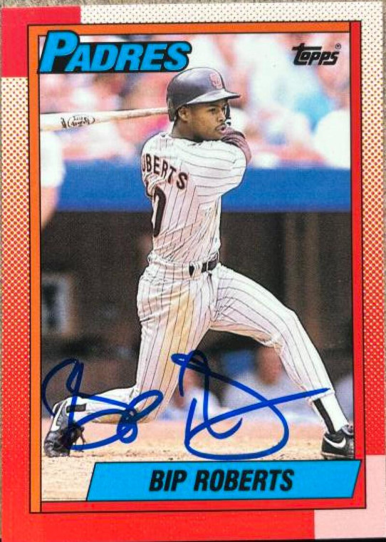 Bip Roberts Autographed 1990 Topps Tiffany #307