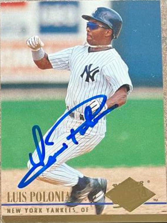 Luis Polonia Autographed 1994 Fleer Ultra #403
