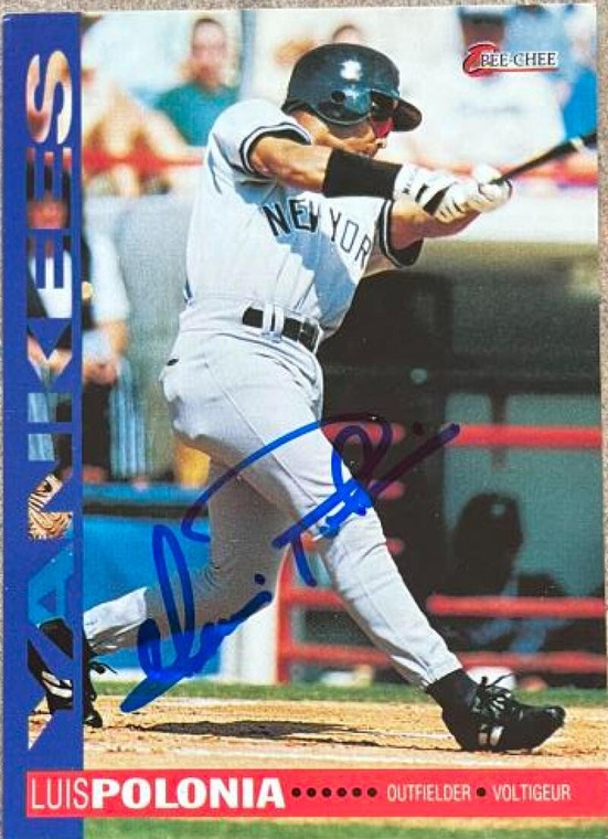 Luis Polonia Autographed 1994 O-Pee-Chee #128