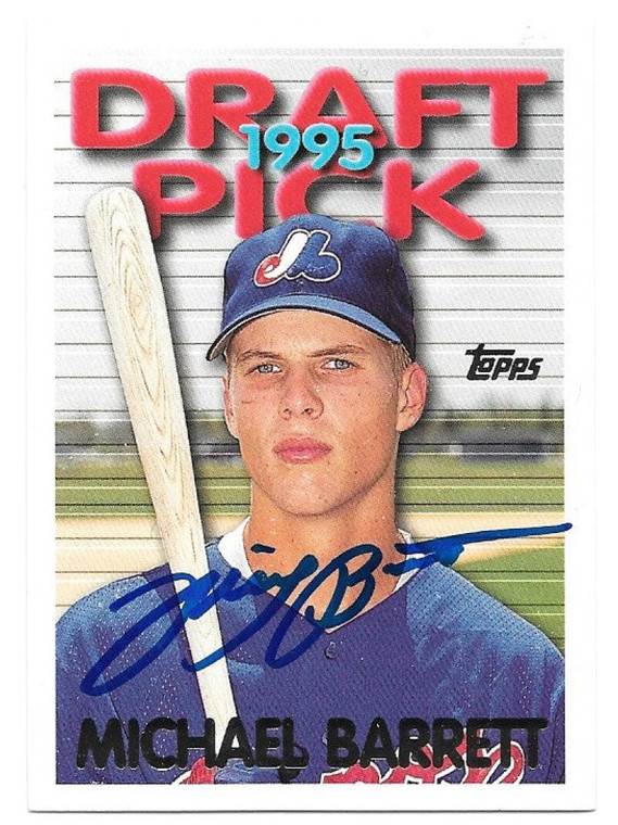 Michael Barrett Autographed 1995 Topps Traded & Rookies #25T
