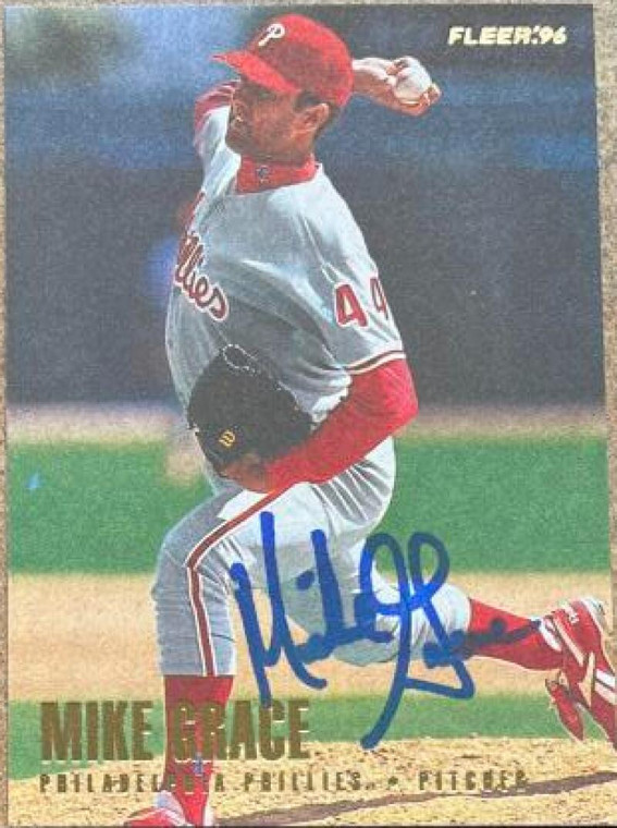 Mike Grace Autographed 1996 Fleer Update #U164 