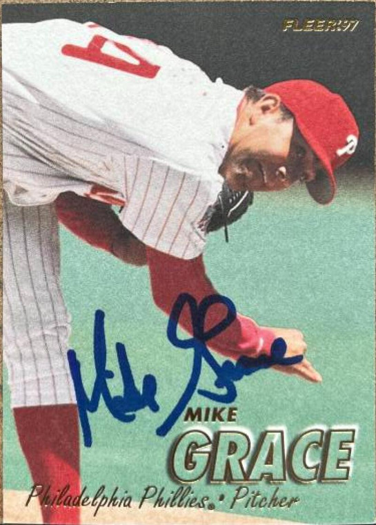 Mike Grace Autographed 1997 Fleer #412