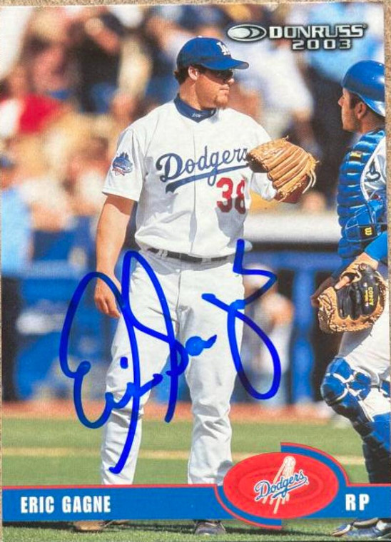 Eric Gagne Autographed 2003 Donruss #306