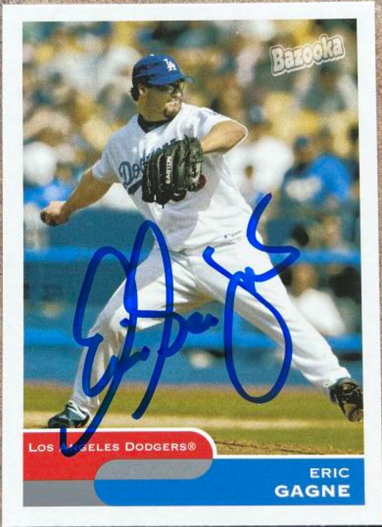 Eric Gagne Autographed 2004 Bazooka #100