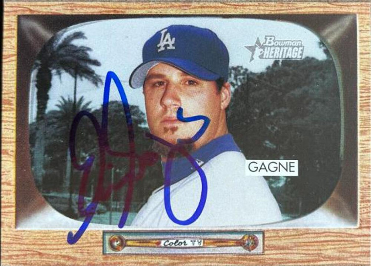Eric Gagne Autographed 2004 Bowman Heritage #21