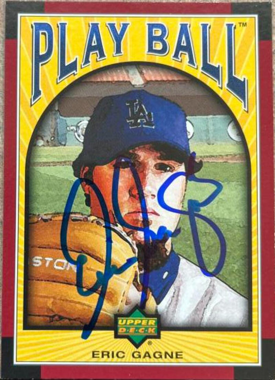 Eric Gagne Autographed 2004 Upper Deck Play Ball #41