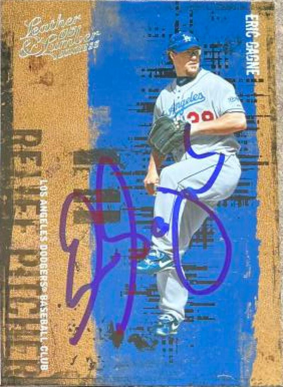 Eric Gagne Autographed 2005 Donruss Leather & Lumber #42