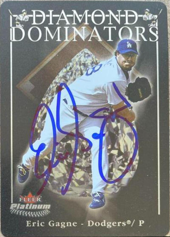 Eric Gagne Autographed 2005 Fleer Platinum - Diamond Dominators #15