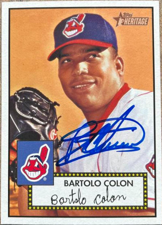 Bartolo Colon Autographed 2001 Topps Heritage #88